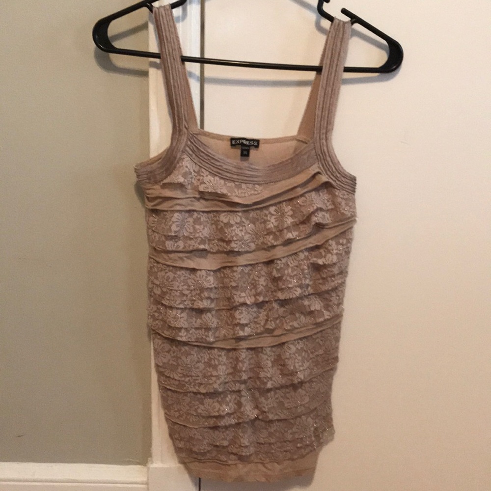 Express Ruffle Lace Top